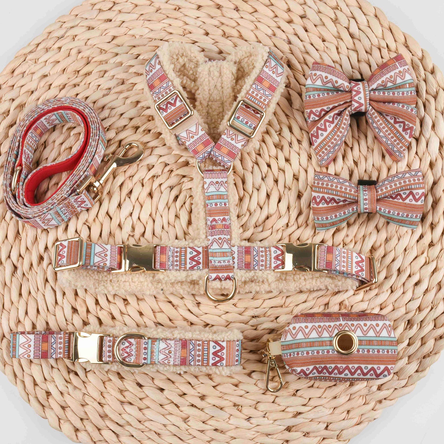 Detaliu material rezistent si reglaje ham caini